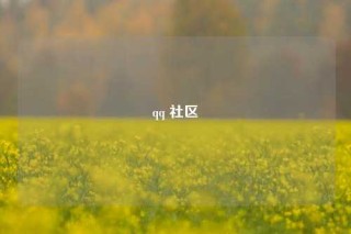 qq 社区